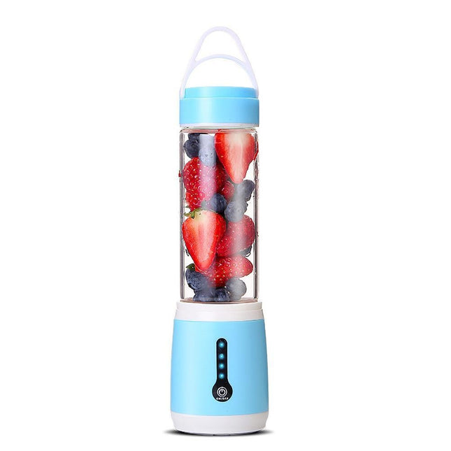 Portable Blender USB Rechargeable Juicer Cup 480ML Variant Size Value blue.