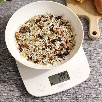 Xiangshan Kitchen Scale 2g-5kg Portable Electronic LCD Display Intelligent Touch Switch Scale Detachable Tray.