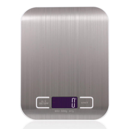 Kitchen Scale Digital Food Scale 5KG Measuring Range for Cooking Baking g lb oz ml kg Milk ml Stainless Steel Rechargeable.