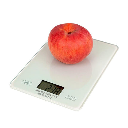 Digital Kitchen Scale Food Scale USB Rechargeable Weight Grams Ounces Tempered Glass Scale for Baking Cooking.