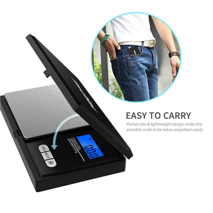 100g Jewelry Scale Digital Pocket Scales LCD Display Scale Small Mini Kitchen Scales Weight g dwt gn ct for Baking Cooking Portable Jewelry.