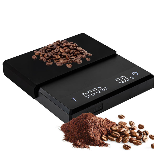 Mini Coffee Scale with Timer, 2kg/0.1g Accurate 3 Modes Type-C Rechargeable Portable Digital Scale for Espresso and Pour Over Coffee with.