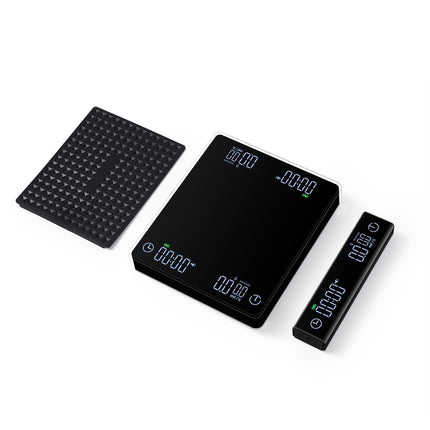 Coffee Scale with Wireless Display 3kg/0.1g High Precision Espresso Scale Rechargeable Digital Kitchen Scale Tare and Zero Unit Switching.