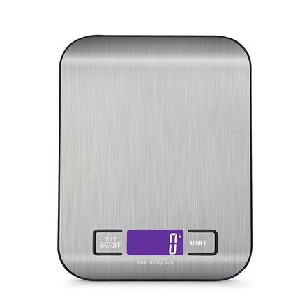 11lb Food Scale Digital Kitchen Scale LCD Display Scale Weight KG G oz ml and lb for Baking and Cooking Stainless Steel Portable Food Scale.