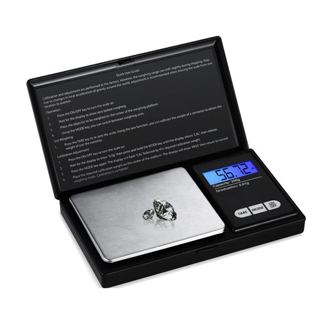200g Jewelry Scale Digital Pocket Scales LCD Display Scale Small Mini Kitchen Scales Weight g dwt gn ct for Baking Cooking Portable Jewelry.