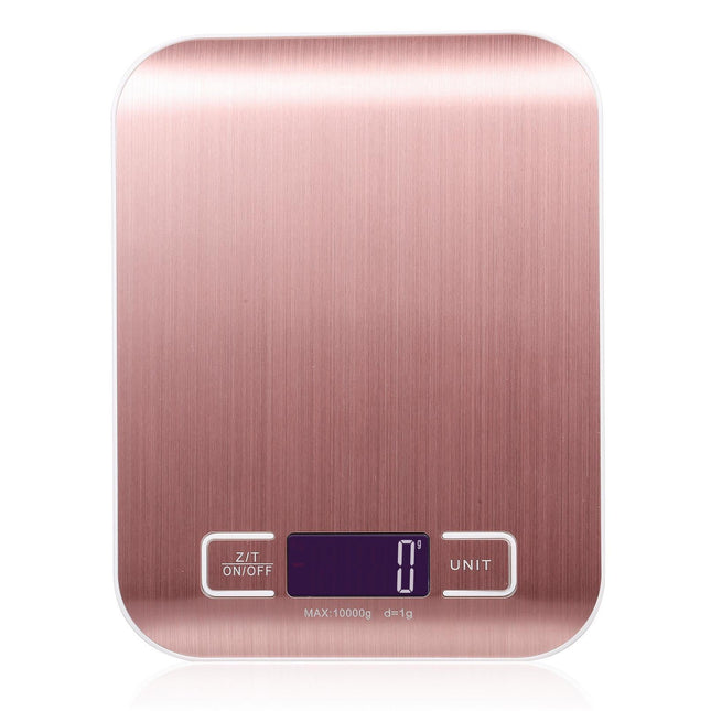 Kitchen Scale Digital Food Scale 10KG Measuring Range for Cooking Baking g lb oz ml kg Milk ml Stainless Steel Battery Operated.