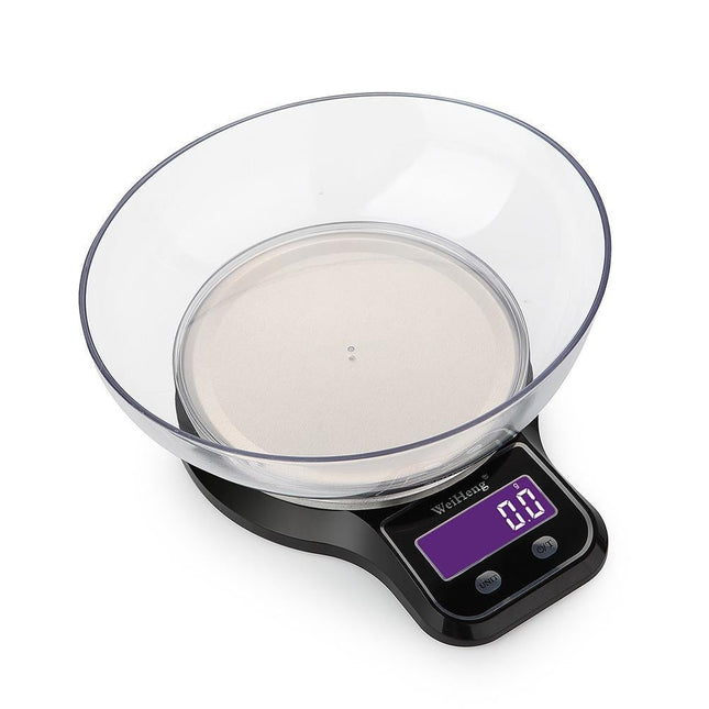 WeiHeng 1g to 5kg Kitchen Food Scale with Weighing Bowl Variant Size Value 1g to 5kg.