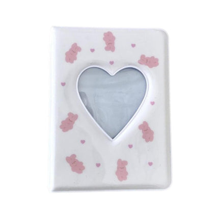 3 Inch 40 Pockets Card Book Waterproof Mini Cartoon Animal Photo Album Storage Pouch Dormitory Supplies.