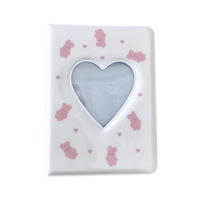 3 Inch 40 Pockets Card Book Waterproof Mini Cartoon Animal Photo Album Storage Pouch Dormitory Supplies.