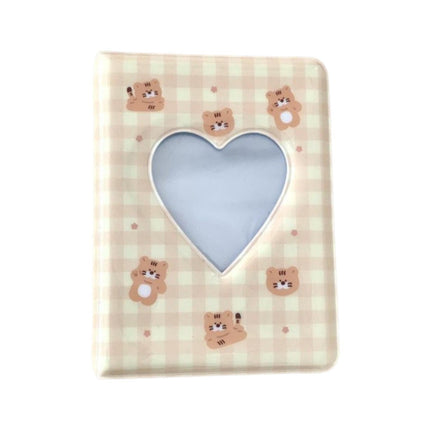 3 Inch 40 Pockets Card Book Waterproof Mini Cartoon Animal Photo Album Storage Pouch Dormitory Supplies.