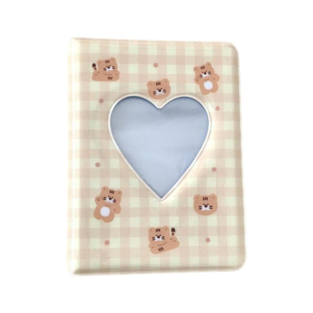 3 Inch 40 Pockets Card Book Waterproof Mini Cartoon Animal Photo Album Storage Pouch Dormitory Supplies.