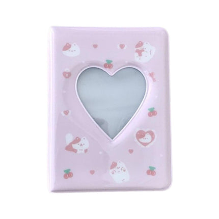 3 Inch 40 Pockets Card Book Waterproof Mini Cartoon Animal Photo Album Storage Pouch Dormitory Supplies.