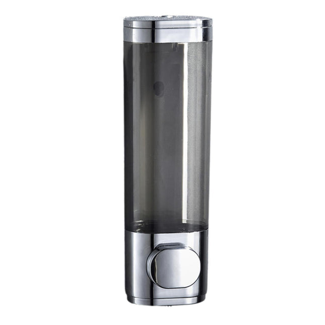 300ml 600ml Soap Dispenser Manual Press Bottle No Punching Long Strong Pump Transparent Body Wash Box Bathroom Accessories-Bilateral Silver.