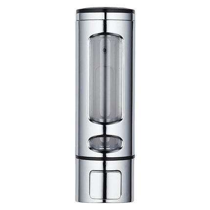 400ml Liquid Soap Dispenser Sturdy Press Type Wall Mounted Hand Wash Soap Dispenser for Bathroom-Silver.