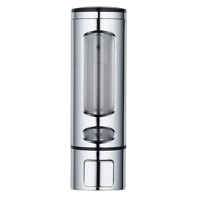 400ml Liquid Soap Dispenser Sturdy Press Type Wall Mounted Hand Wash Soap Dispenser for Bathroom-Silver.