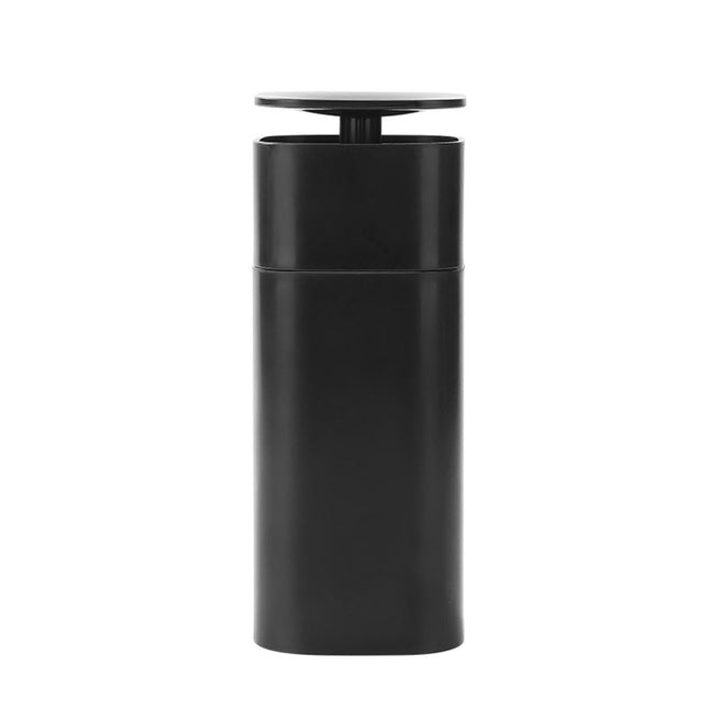 500ml Soap Dispenser Leak-proof Refillable ABS Press Type Body Wash Dispenser Bathroom Supplies -Black.