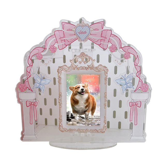 Acrylic Standing Photo Frame Stylish Desktop Decor Sturdy Dustproof Waterproof for Your Favorite Photos.
