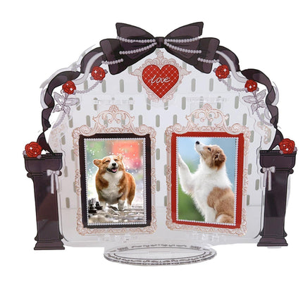 Acrylic Standing Photo Frame Stylish Desktop Decor Sturdy Dustproof Waterproof for Your Favorite Photos.