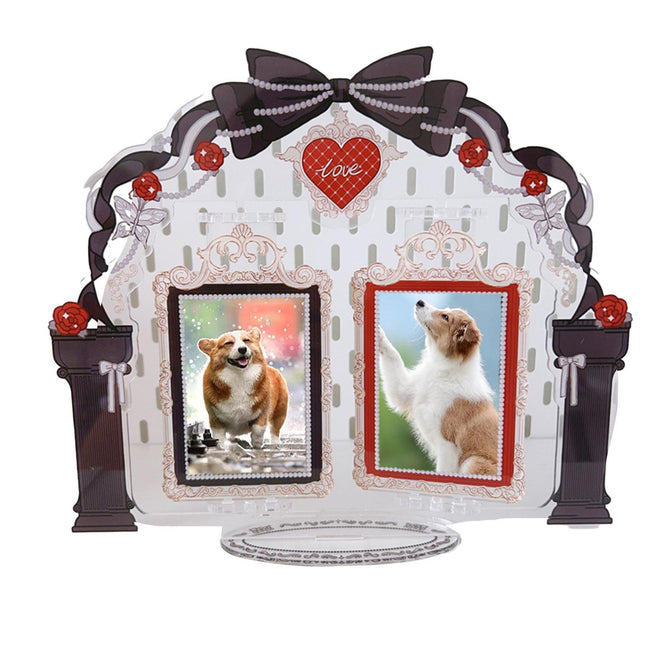 Acrylic Standing Photo Frame Stylish Desktop Decor Sturdy Dustproof Waterproof for Your Favorite Photos.