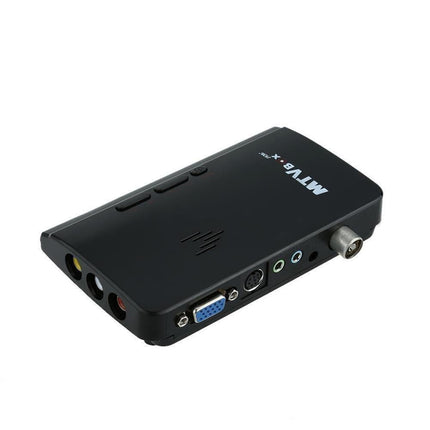 Mini TV Box Digital Computer RF AV to VGA HDTV Programs Tuner Receiver Monitor - Black.