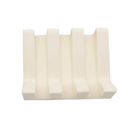 Soap Dish Easy Clean Self-draining Silicone Convenient Quick Drainage Soap Rack Toilet Supplies -Ivory.
