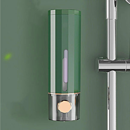 Soap Dispenser Wall Mounted Punch-free Visible Window Press Type Large Capacity Shampoo Conditioner Shower Gel Container for Bathroom.