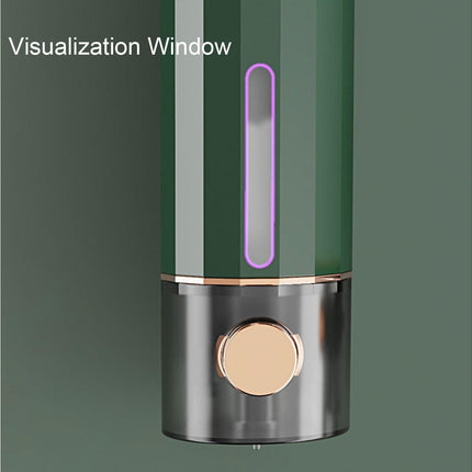 Soap Dispenser Wall Mounted Punch-free Visible Window Press Type Large Capacity Shampoo Conditioner Shower Gel Container for Bathroom.