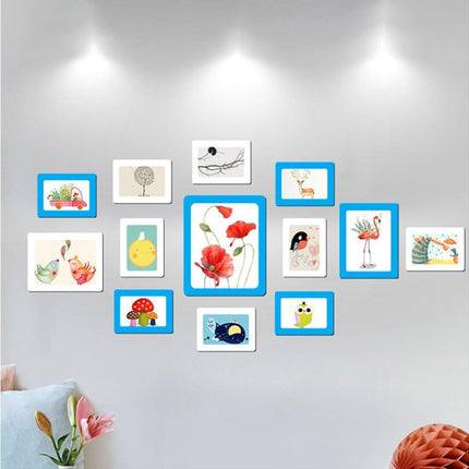 Wall Mounted 5 Inch Photo Frame grip Picture Holder Living Room Art Decor-White.