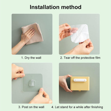 Waterproof Soap Box Detachable HIPS Wall Mountable Soap Draining Rack for Daily Use-Yellow.