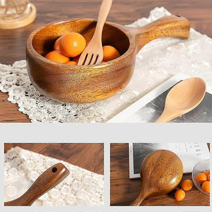 Wooden Spoon Solid Wood Water Spoon Rice Spoon Multipurpose Tableware Kitchen Utensil.