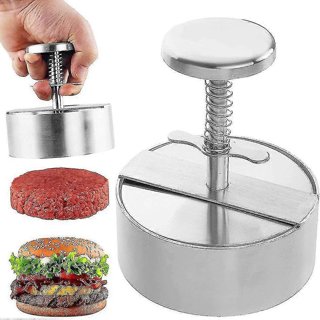 Stainless Steel Burger Mold Grill Kitchen.