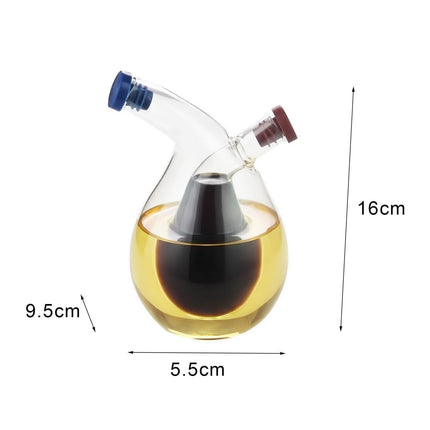 280ml Sauce Bottle Glass Seasoning Storage Bottle-Transparent.