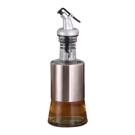200/350/500ml Stainless Steel Oil Vinegar Bottle Dispenser Cruet Kitchen Gadget-200ML.