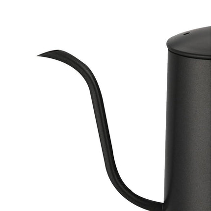 600ml Pour Over Kettle Coffee Maker Stainless Steel Gooseneck Drip Tea Pot Jug-Black 600ML.