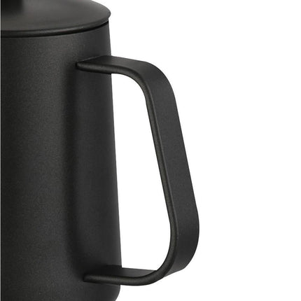 600ml Pour Over Kettle Coffee Maker Stainless Steel Gooseneck Drip Tea Pot Jug-Black 600ML.