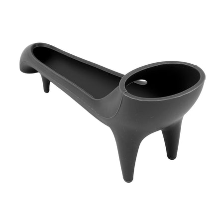 Coffee Maker Water Spout, Food Grade Silicone, Quick Access Funnel for Coffee Machine Accessories, Black.