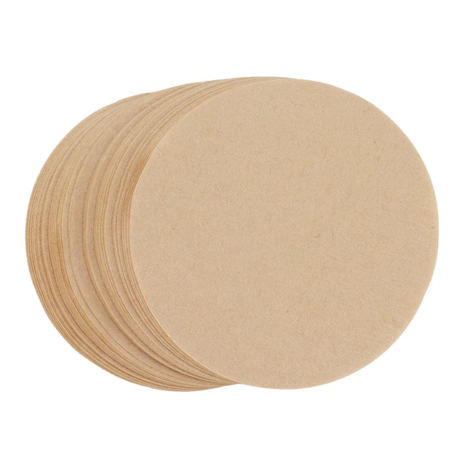 100Pcs 64mm Round Coffee Filter, Unbleached Natural Paper for 1-2 People.