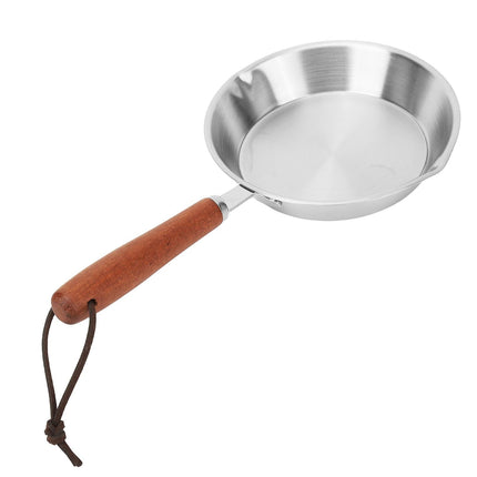 Stainless Steel Frying Pan, Non-Stick Egg Fryer for Household & Restaurant, 4.7 Inch.