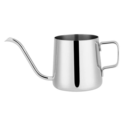 Stainless Steel Drip Coffee Pot, Gooseneck Spout, Tea Tool, Silver, 250ml.
