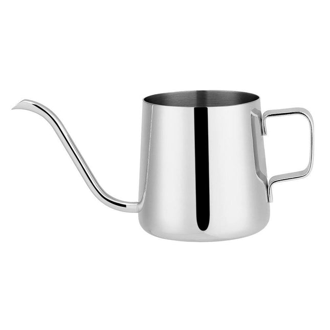 Stainless Steel Drip Coffee Pot, Gooseneck Spout, Tea Tool, Silver, 250ml.
