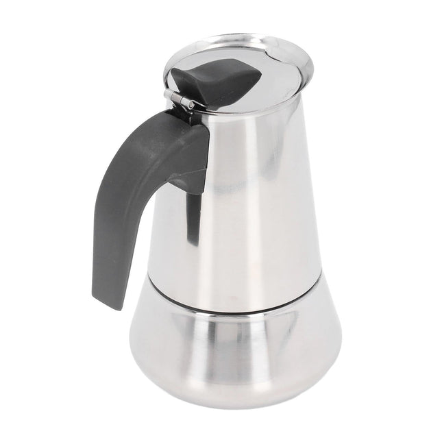 Stovetop Coffee Maker, Large Capacity Stainless Steel Moka Pot, 4 Cups, 400ml.