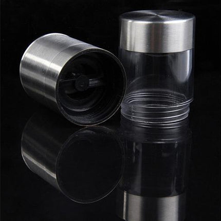 Stainless Steel Manual Salt Pepper Mill Grinder Portable Kitchen Muller Tool.