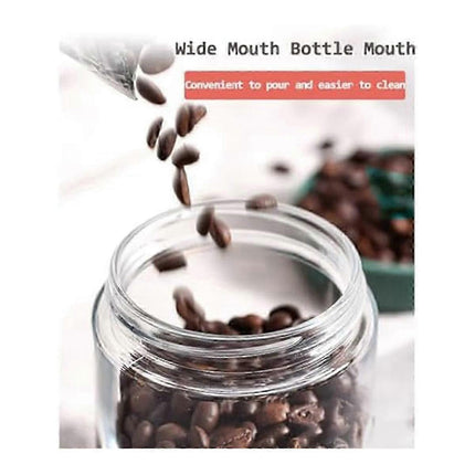 2pcs Oats Containers with Airtight Lids Wide Mouth Glass Mason Salad Jars Leakproof.