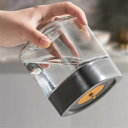 2pcs Glass Jars with Airtight Lids Overnight Oats Salad Food Storage Containers.