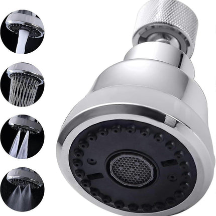 (Chrome)4 Spray Modes Faucet Aerator,360 Degree Faucet Sprayer Attachment,Big Angle Kitchen Faucet Aerator,Swivel Faucet Extender,Sink Sprayer Attachm.