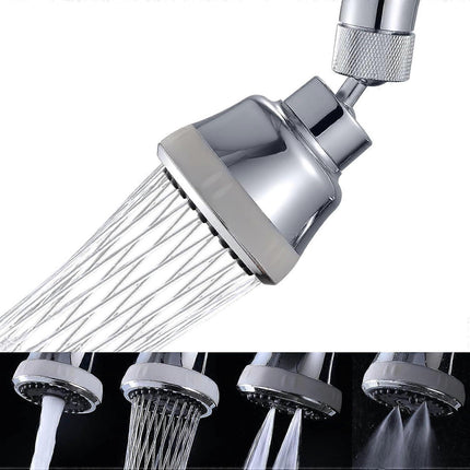 (Chrome)4 Spray Modes Faucet Aerator,360 Degree Faucet Sprayer Attachment,Big Angle Kitchen Faucet Aerator,Swivel Faucet Extender,Sink Sprayer Attachm.