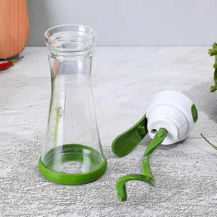 Salad Dressing Mixing Jar Manual Blender Container for Home Kitchen.