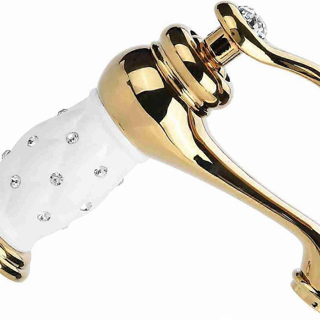Basin Mixer Tap with Other Accessories Solid Brass Bathroom Sink Faucet Modern Design Chrome Lacquered Copper Bathroom Faucets (Gold).
