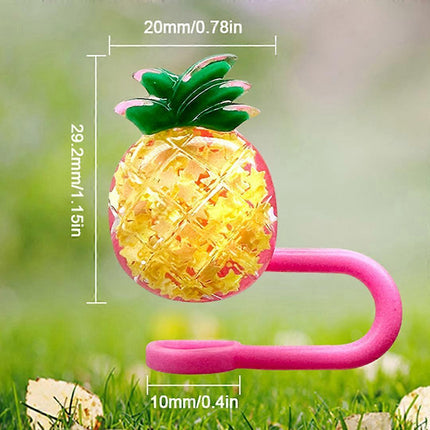 10 Pcs Stanley Straw Covers Silicone Straw Topper 0.4in Dust Proof Straw Cover Cap for Stanley Cup Accessories.