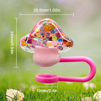 10 Pcs Stanley Straw Covers Silicone Straw Topper 0.4in Dust Proof Straw Cover Cap for Stanley Cup Accessories.